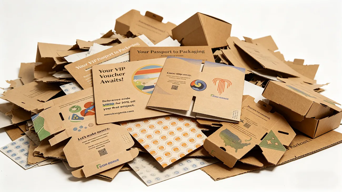 Pre-production customized mailer box sample with full printing and finishes