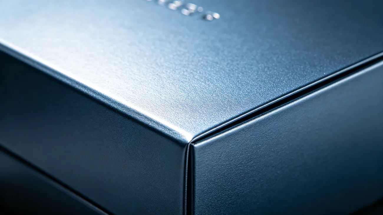 Matte lamination surface treatment for thick rigid gift boxes