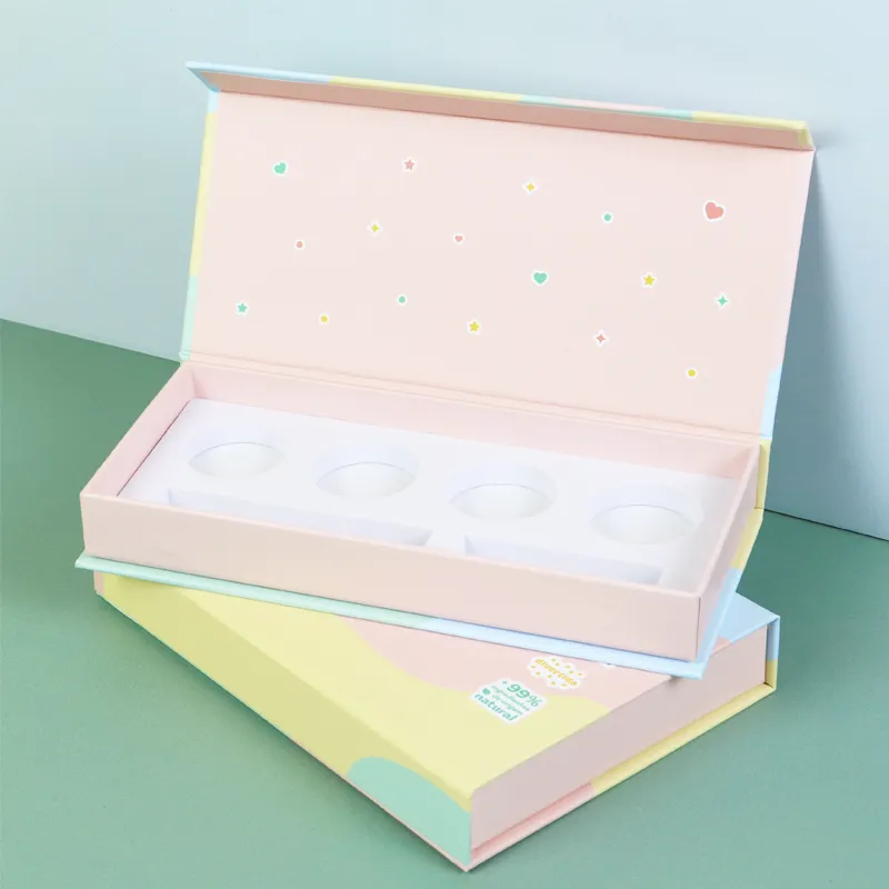 Custom Printing Luxury Eva Insert Rigid Cardboard Magnetic Cosmetic Makeup Gift Box