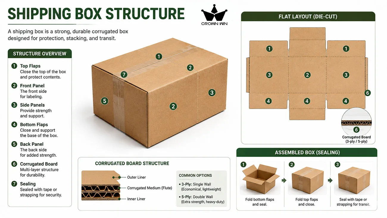 Customized printing transport boxes for e-commerce brands