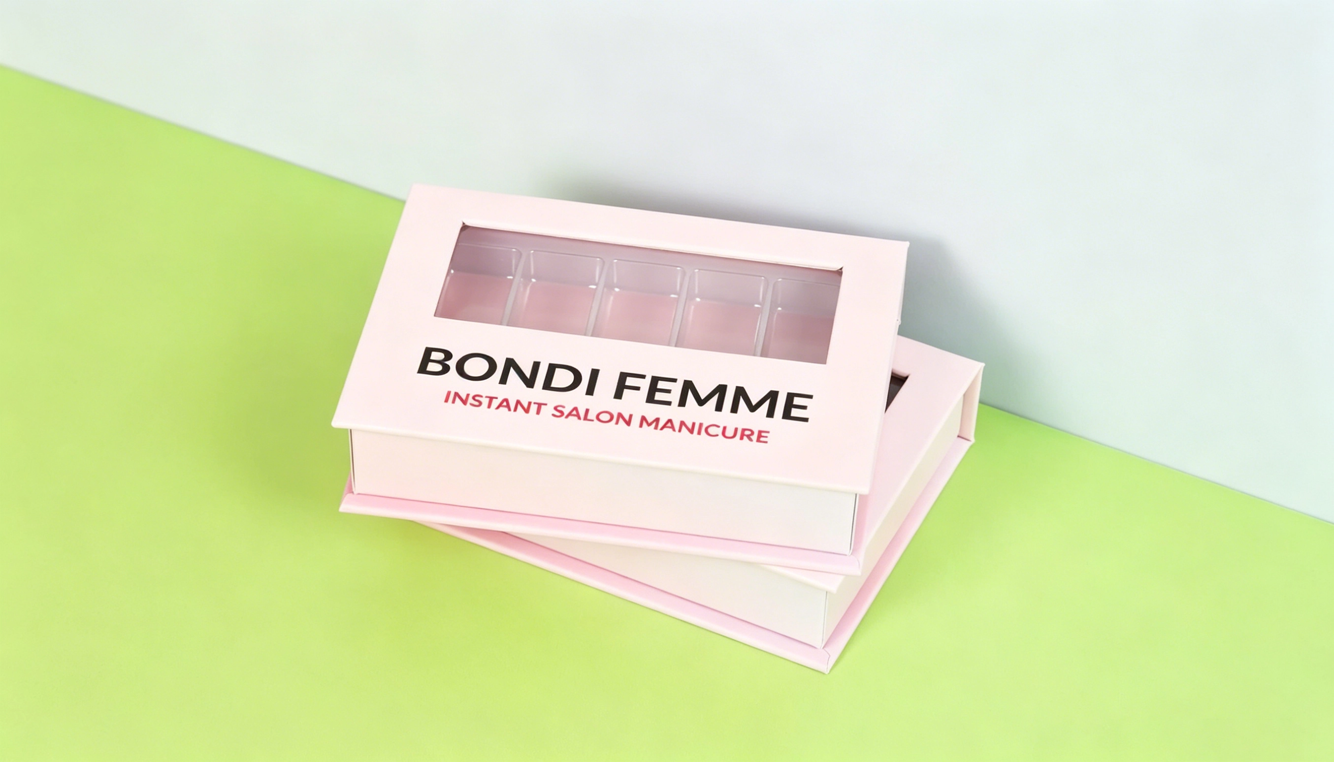 Custom cosmetic nail box