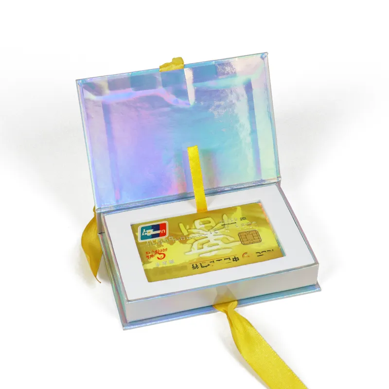  Manufacturer custom business gift credit card box packaging paper box with eva insert crown win