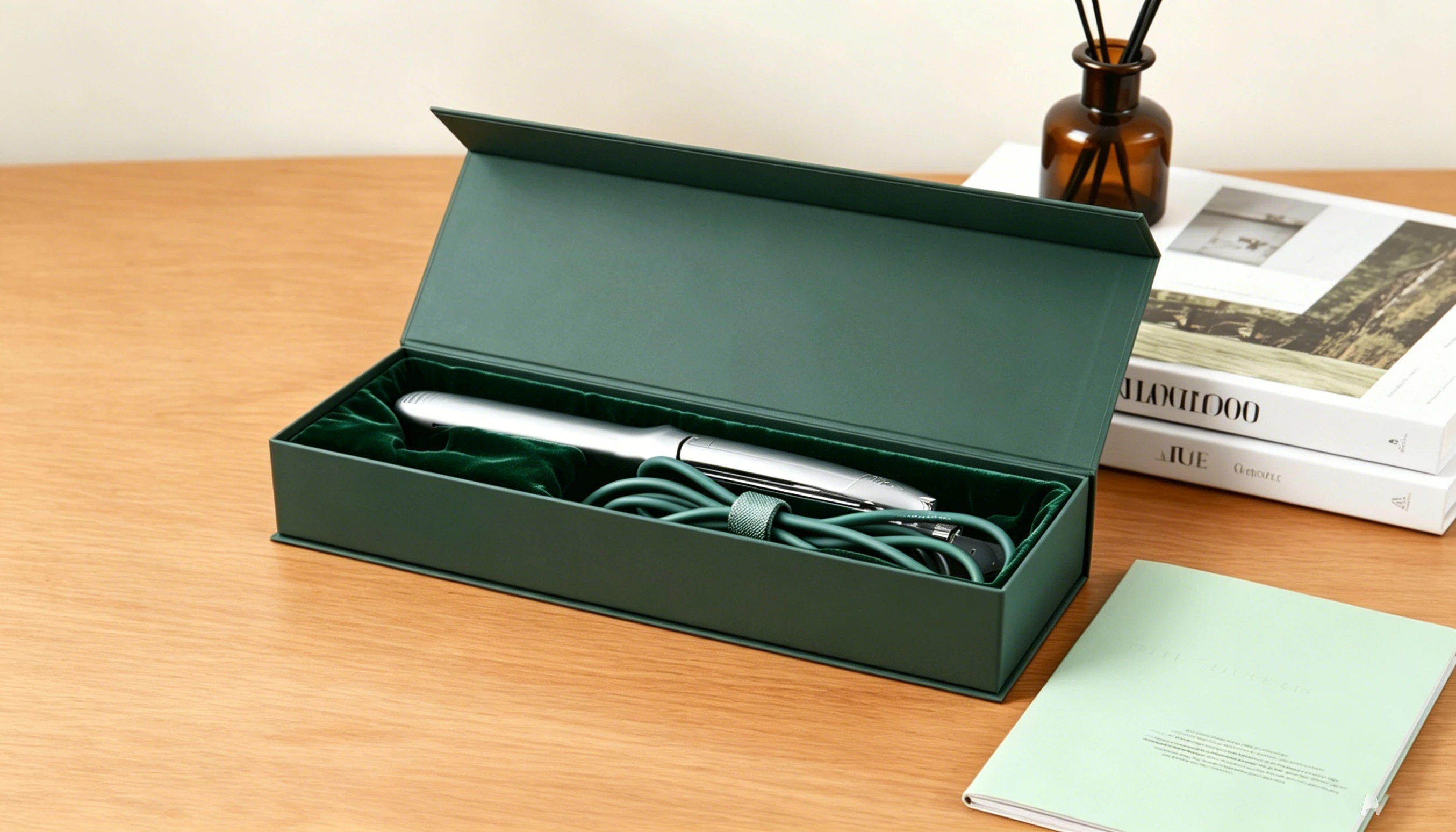 Curling iron hair paper box