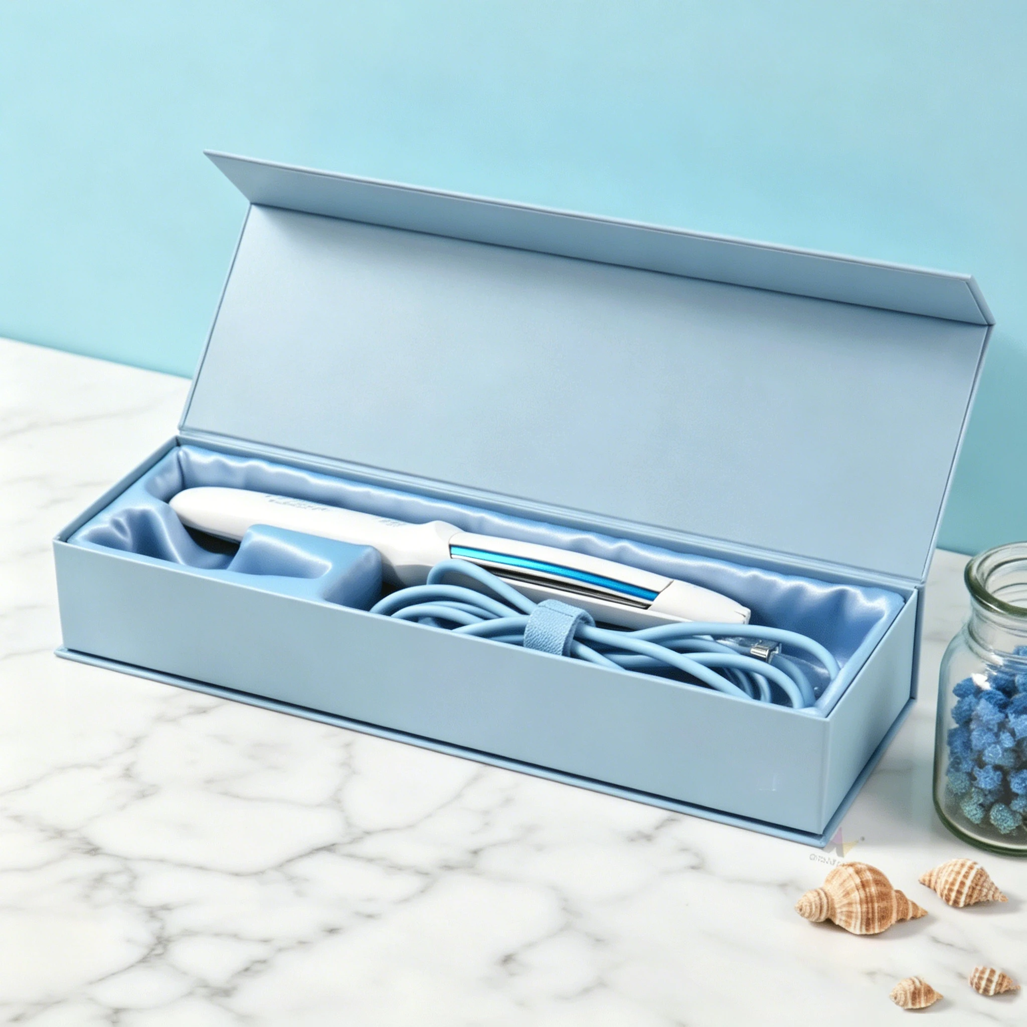 Curling iron hair packaging box