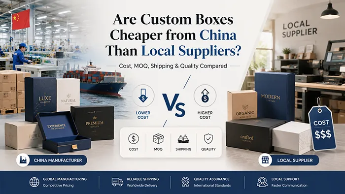 Is it cheaper to customize packaging boxes from China than to purchase from local suppliers?