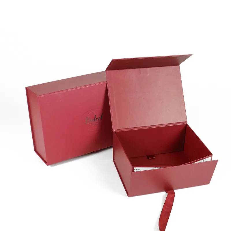 Foldable Bridesmaid Gift Box with Ribbon
