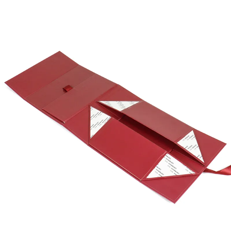 Foldable Bridesmaid Gift Box with Ribbon