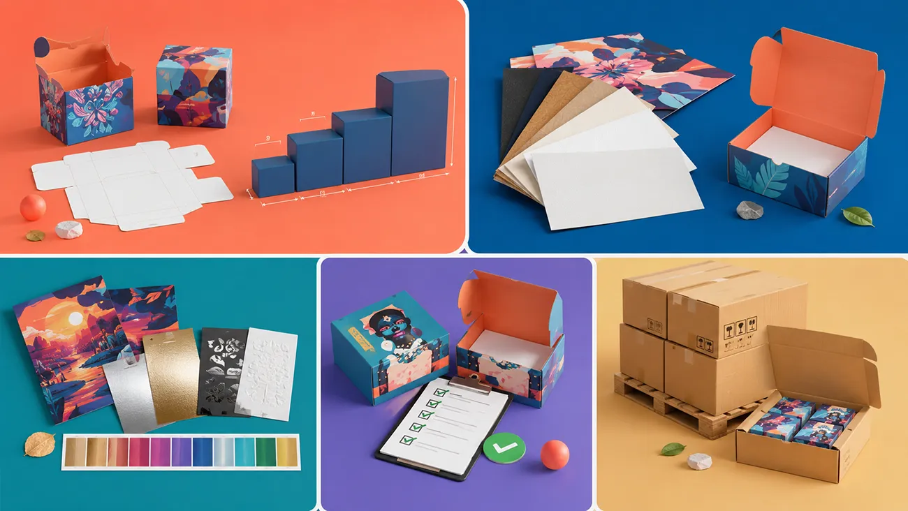 Customized paper packaging box process produced by Crown Win packaging box manufacturer