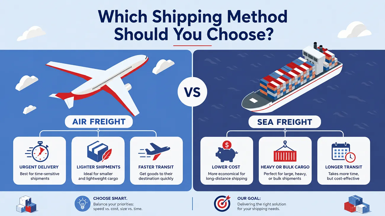 Air Freight vs. Ocean Freight: Core Comparison of Custom Packaging