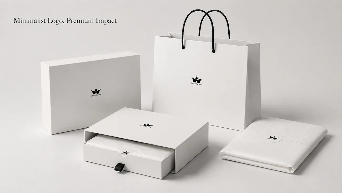 High-end packaging with a simple Logo