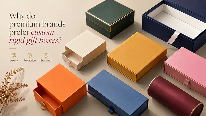 Why do premium brands prefer custom rigid gift boxes?