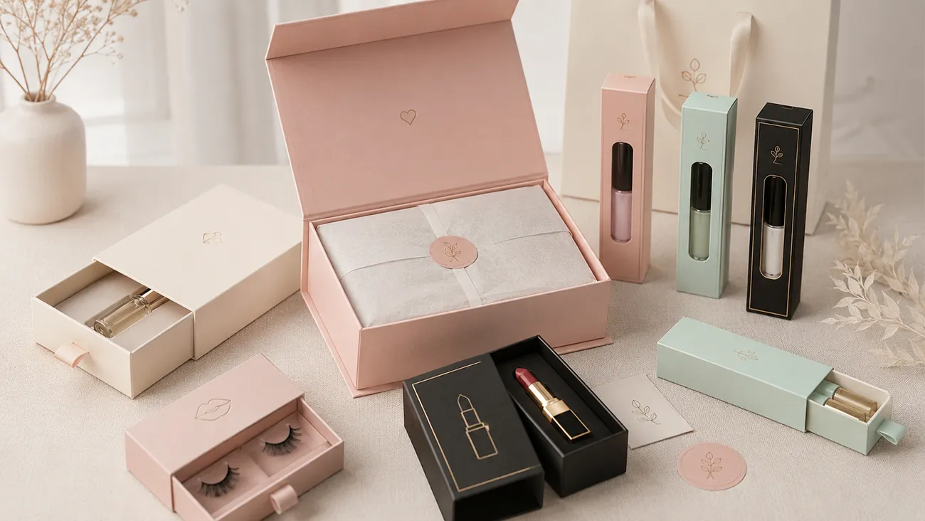 1. 2026 e‑commerce packaging trends for beauty and gift brands, custom luxury paper boxes for online DTC brands