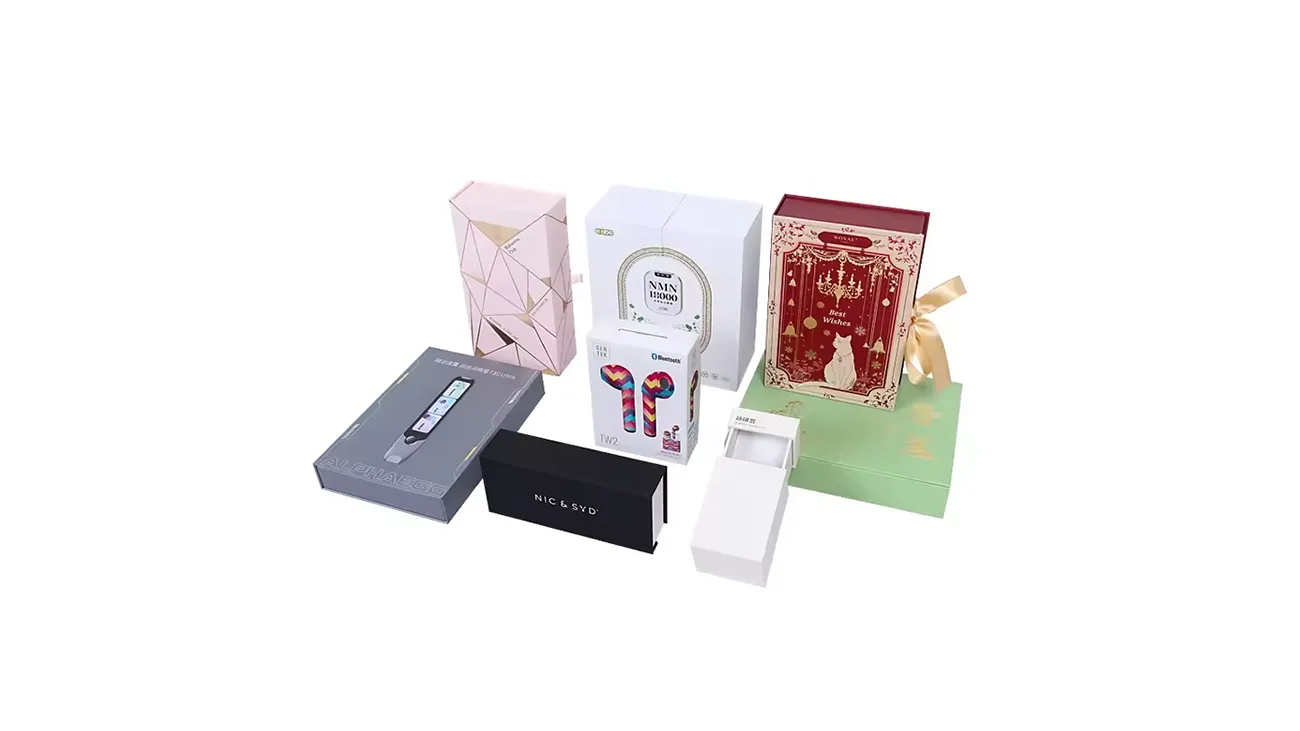 Magnetic closure rigid paper box detail, smooth magnetic lid seal for export beauty product packaging